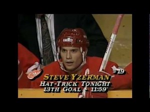 Steve Yzerman Natural Hat Trick (Nov 17, 1990 vs Toronto)