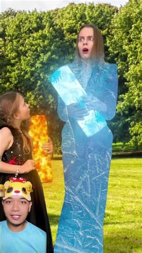 Mama pegang api dan es #funny