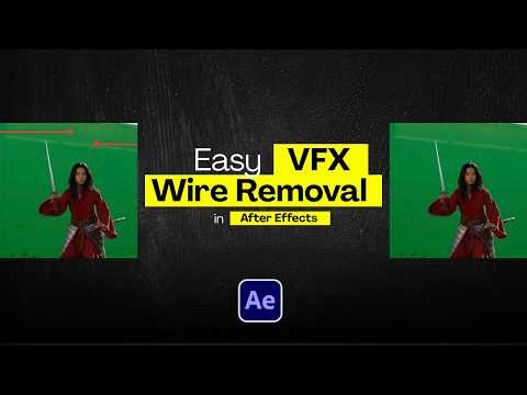 VFX in After Effects - Wire Removal Tutorial