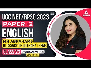 UGC NET English literature | English Literature By Aishwarya Puri | Glossary of Literary Terms #23