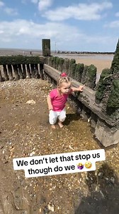 576K views · 6.1K reactions | A slightly different setting for todays adventure, Bug went to the beach!! Was a bit of a windy day and the tide was out so we couldn’t paddle in the sea but daddy made her some puddles instead and we Part2 #parentsofti #lifeofa #ABugLife | Itsa buglife | Facebook