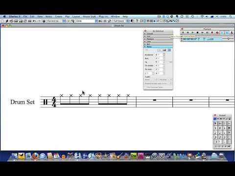 Sibelius Tutorial: Drum parts from scratch