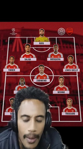 Arsenal Lineup Vs Inter Milan
