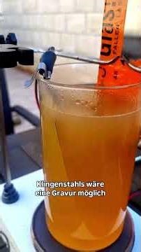 Messer ätzen mit Meereswasser #handgravur #gravierkurs