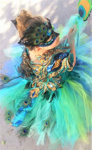 Peacock Costume Girls or Adult Peacock Tutu With Mask and Wand and Gorgeous Overlay Choose Set Options Kids Halloween Costume KIDS or ADULT - Etsy
