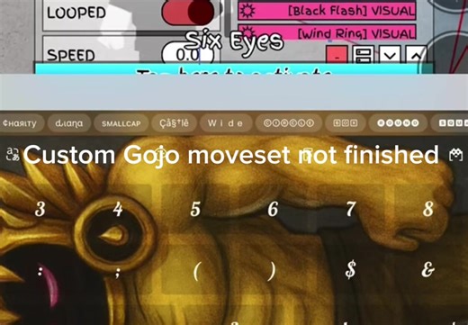Custom gojo moveset