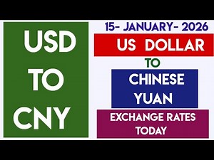 Exchange Rate Between Us Dollar and Chinese Yuan Today15 January 2026 @ 8:45 UTC usd to rmb in china