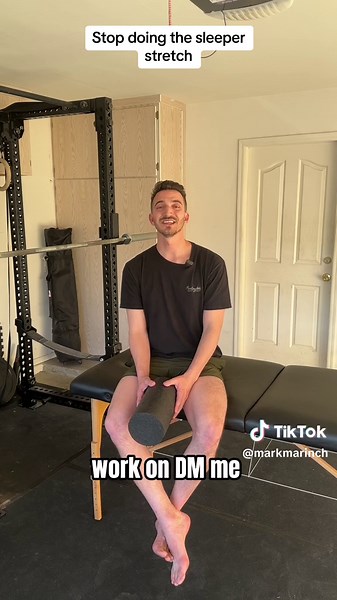 Baseball Players! Stop doing the Sleeper Stretch! I’m actually surprised it’s still being prescribed in 2024 but what can you do. Stretching muscles won’t have much impact if you don’t change to position of the bones they’re connected to. For shoulder IR, the head of the humerus can only turn internally based on the space of the front of the shoulder it has to do so. If the ribcage is pulled down, front chest muscles are tight, and top of the trap near the collar bone is tight, there is no room 