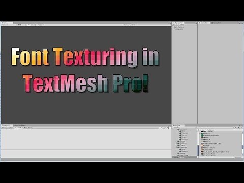 Text Mesh Pro - Font & Text Texturing Options
