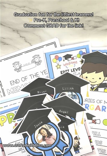 Comment GRAD for the link! Celebrate your little graduates with this amazing Graduation Kit Bundle! Packed with everything you need for a memorable ceremony and fun activities for Pre-K, Preschool, and Kindergarten! From diplomas to hats, it's all here! Grab your complete kit today! https://www.teacherspayteachers.com/Product/Graduation-Kit-Bundle-Pre-K-Preschool-Kindergarten-9456389 #GraduationKit #PreKGraduation #PreschoolGraduation #KindergartenGraduation #GraduationBundle #TeacherResources #