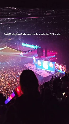 Packed out O2 arena singing Christmas carol at capitals Jinglebell ball 2025 #capitaljbb #christmas