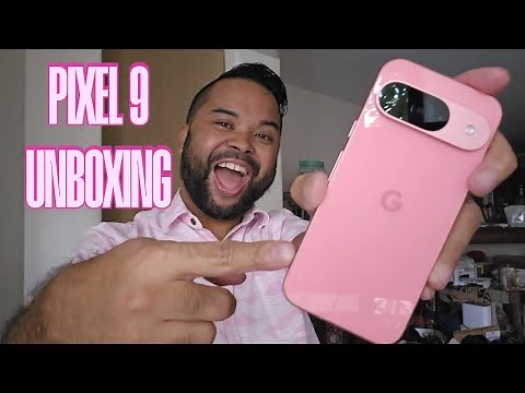 Unboxing the PINK Pixel 9 (Peony)