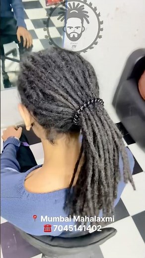 Full head dreadlocks with 10 inches long real hair extensions #dreadlocks