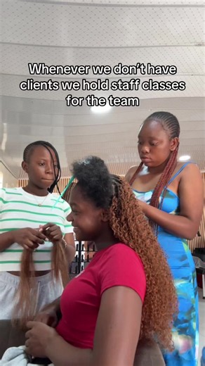 Staff braiding class: how we train stylists in braids