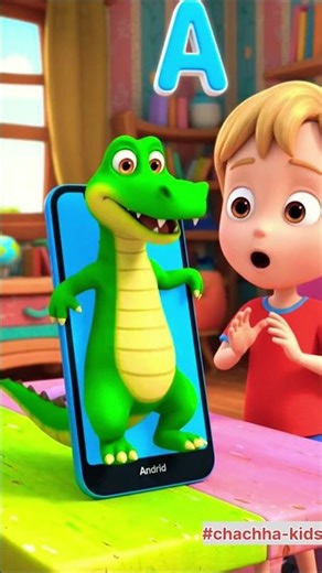 learn abc A For alligator सीखो मजेदार तरीके से 😄 | Kids Learning Alphabet A to Z #shorts #ABCD