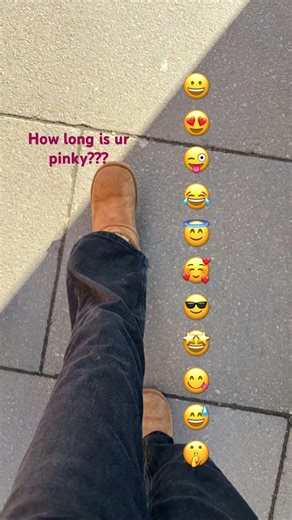How long is ur pinky??? #comment #finger #happy #emoji