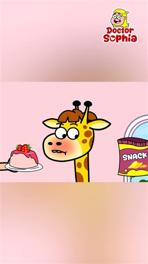 Kids Learn To Take Care Of Little Giraffe | Sick Song | Healthy Habits | Kids Songs #shorts