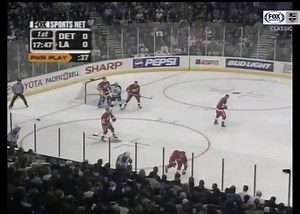 20 years ago today, Adam Deadmarsh scored twice, including the OT GWG, as the LA Kings eliminated the Red Wings in Game 6 of the quarterfinals. | LA Kings