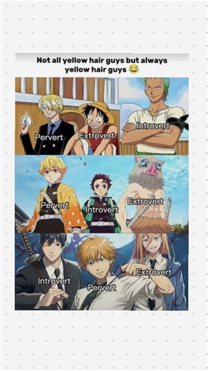 Yellow hairs guys will be same😂#anime #animememe #demonslayer