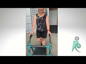 How to get a walking frame safely up and down a step