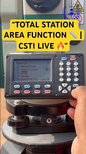 “How to Calculate Area Using Total Station? 🤔 | CSTI Live Practical” #TotalStation #Shoerts #CSTI
