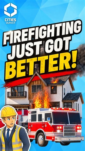 This Mod FIXES Firefighting in Cities Skylines 2! #citiesskylines #citiesskylines2