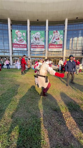 Throwback to Holmat! #tf2 #tf2cosplay #tf2scout #tf2medic #tf2soldier | soldier dance