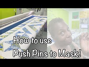 HOW TO USE PUSH PINS TO MASK ON INNOVA LONGARM