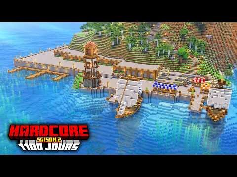 Survivre 1100 Jours en HARDCORE sur Minecraft en Live saison 2 !! 1010/1100 jours