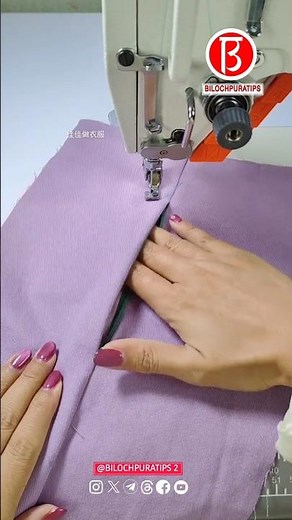 How To Make Invisible zipper pocket Sewing Tutorial Part 26