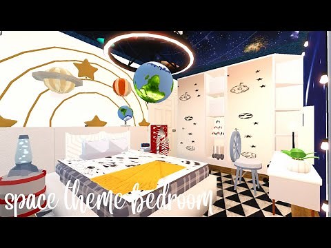 I built a KIDS SPACE THEME BEDROOM in bloxburg