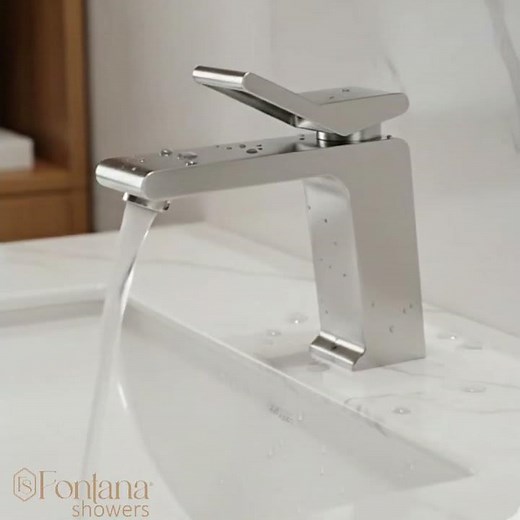 Fontana Andujar™ Series Matte White Waterfall Basin Faucet FS-6062MW