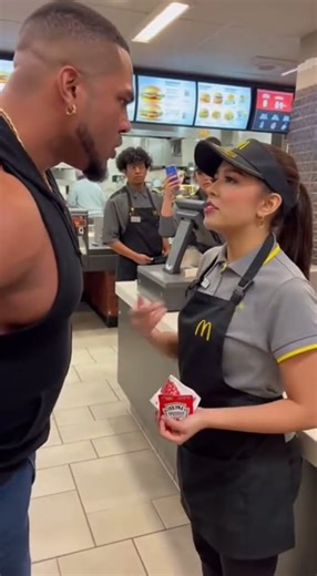 McDonald’s Worker DESTROYS Angry Giant with KETCHUP! 🍅💀