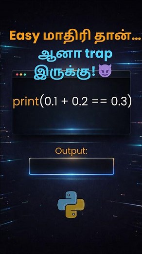 Python Interview Question in Tamil | Q31 | Floating point Explained #shortsfeed