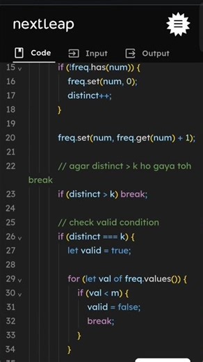 Interview Problem | Subarrays with Exactly K Distinct Elements | Full Logic (JS)