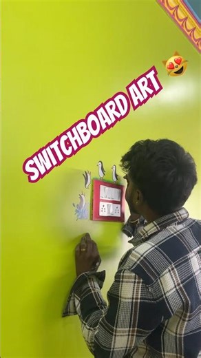 switchboard art #shorts #wallpainting