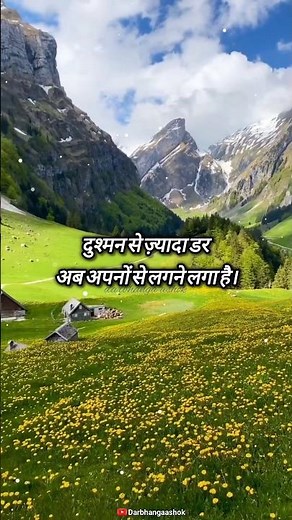 दुश्मन से ज्यादा डर अब अपनों से ज्यादा लगने लगा है। #life #shayri #status