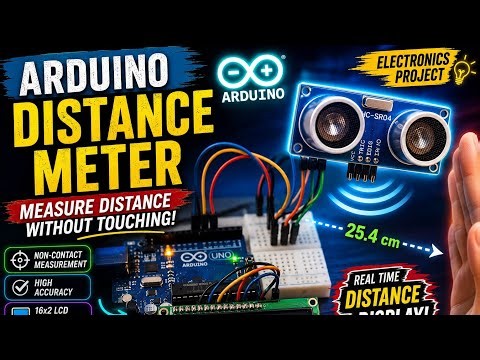 Arduino Ultrasonic Distance Meter | HC-SR04 Sensor Project | Beginner FriendlyIn this video