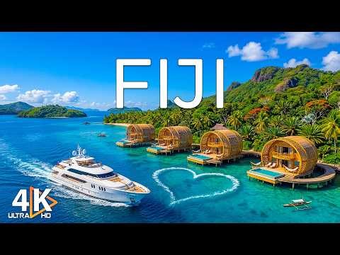 Fiji 4K Drone Footage | Turquoise Lagoons, Coral Reefs & South Pacific Paradise UHD