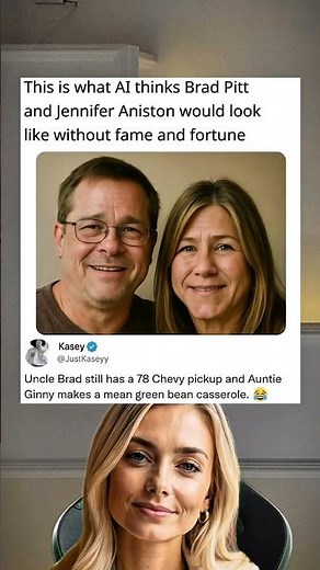 This is what AI thinks Brad Pitt and Jennifer Aniston would look like without fame
