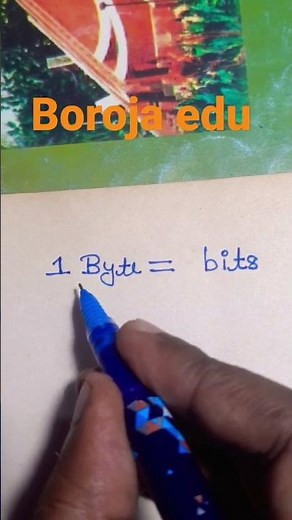 1Bytes in bits || one Byte is equal to #computer #shorts