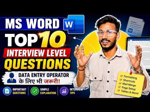 Top 10 MS Word Questions and Answers | Microsoft Word | ECC Education