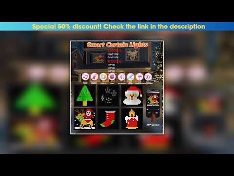 Flash Sale Smart Curtain Lights LED String Lights DIY Color Changing Window Fairy Lights Music Sync