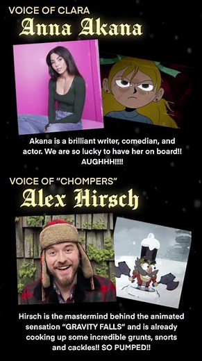 VOICES REVEALED!! 🩵 THANK YOU to Anna Akana and Alex Hirsch for lending their voices!