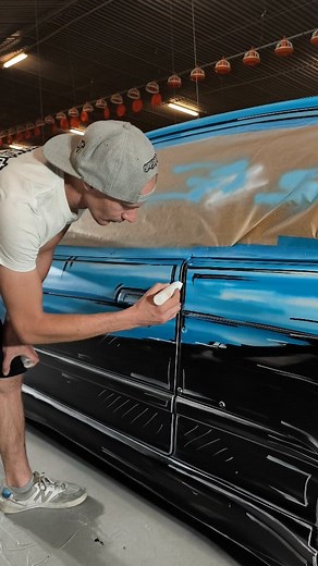 E36 in handmade CarSplashART painting is ready. Trust that you like the full video from progress. Crazy idea with two main colors, black and blue, but I used 5 different blue spray, black, lot of grey and of course white. In Monday I will work on the new project :) and next week we're starting our Europe tour. From Poland to Italy, but we will be also in Croatia, Czech Republic, Slovakia, Slovenia, France, Monaco, and Hungary. And I will have lot of our free gifts:) so maybe we will meet somewhe