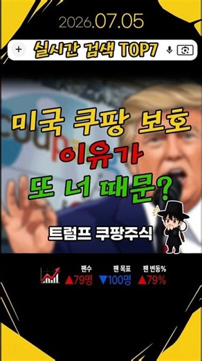 July 5th [Breaking] "The reason for protecting Coupang? You again?" Real-Time Search TOP 7 (2) #R...