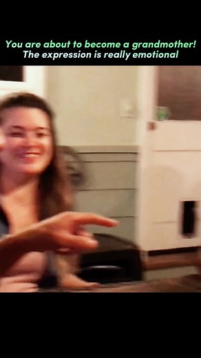 You are about to become a grandmother! The expression is really emotional #surprise #grandparents #reaction #emotional #foryou #surprisepregnancy
