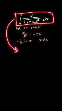 Integration - substitution method