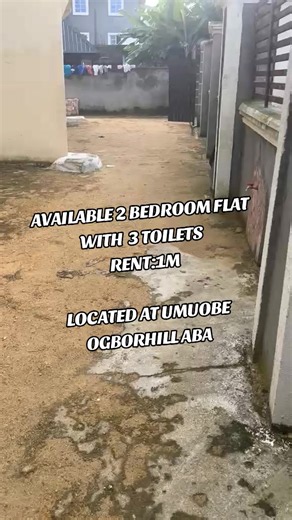 🏠🔥 AVAILABLE 2-BEDROOM FLAT FOR RENT! 🔥🏠 ✨ Standard 2-Bedroom Apartment 📍 Location: Umuobe, Opposite Starline, Ogbor Hill, Aba. 🏡 FEATURES: ✅ Wardrobes ✅ Kitchen Cabinets ✅ Tiled Floors ✅ Steady Electricity 💡 ✅ Water Available 💧 💰 Yearly Rent: ₦1,000,000 💵 Caution & Tenancy: ₦300,000 🤝 SETTLE AGENT 🔥 Don't miss this opportunity! Contact me for inspection and further details. 📞 Serious clients only. Call or DM now! #abarealestate #househunting #apartmentforrent #creatorsearchinsights