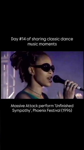 Massive Attack perform 'Unfinished Sympathy' at Phoenix Festival, 1996 #nostalgia